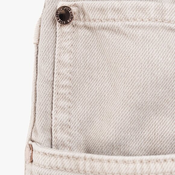 Brunello Cucinelli AW/23 Beige Monili-Beaded Mid-Rise Straight Leg Jeans - Picture 6 of 16